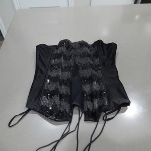 Fredricks of Hollywood corset top tie up back